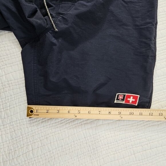 Victorinox Swiss Army Knife Cargo Board Shorts Men's Large Navy Blue 7" Inseam - Picture 7 of 13